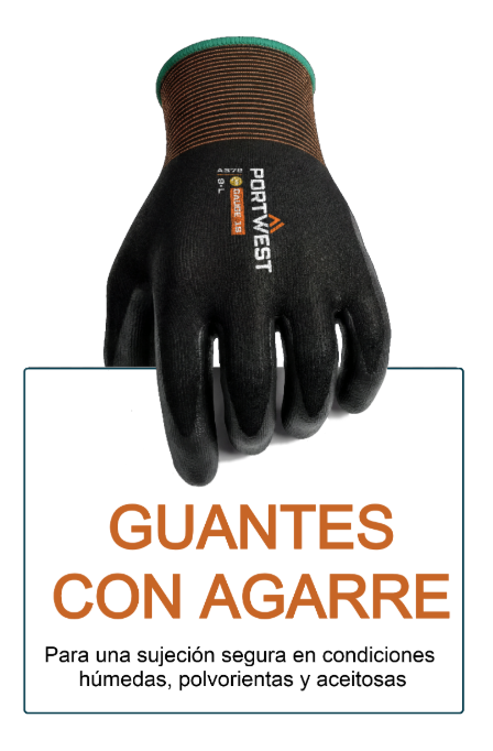 Imagen de un guante de agarre con un banner promocional. La imagen enlaza a la colecci&oacute;n de guantes de agarre.