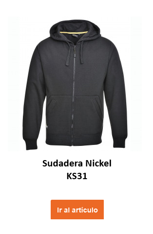 Sudadera Nickel KS31 en color negro con enlace al artículo.