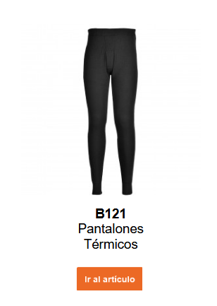 Imagen de los pantalones t&eacute;rmicos B121 en color negro.