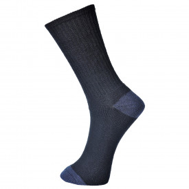 Calcetines cl&aacute;sicos de algod&oacute;n SK13 en negro. Incluye enlace al producto.