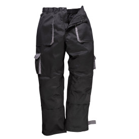 Pantal&oacute;n Portwest Texo TX11 en negro. Incluye enlace al producto.