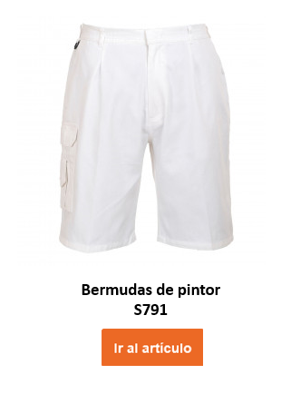 Imagen del Painter Shorts S791 en blanco con enlace al artículo.