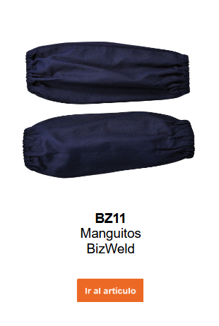 Imagen de los manguitos Bizweld BZ11 en azul oscuro con enlace a la página del producto.