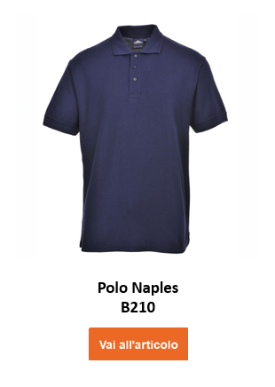 Imagen del polo Nápoles B210 en color azul con enlace al artículo.