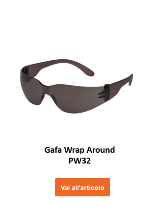 Imagen de las gafas de seguridad todoterreno PW32 en color negro con enlace al artículo.