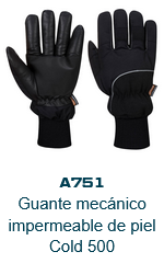 Imagen de los guantes contra el frío Apacha A751 en negro. El enlace lleva a la página del producto.