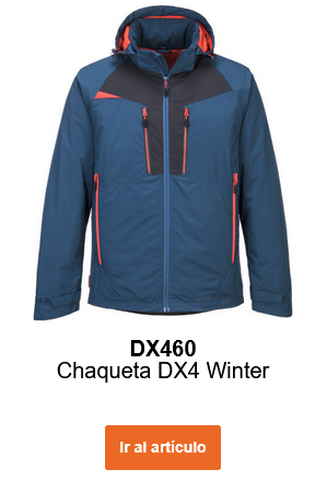Imagen de la chaqueta de invierno DX4 DX460 en azul oscuro.