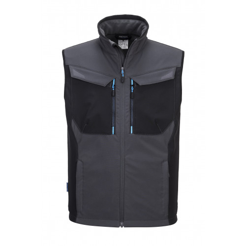 Imagen del chaleco softshell WX3 T751 en color gris con enlace al artículo.