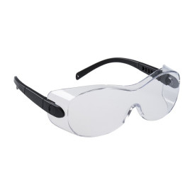 Cubre-gafas Portwest PS30 con patillas ajustables. Hay un enlace a la p&aacute;gina del art&iacute;culo.