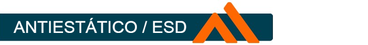 Banner de fondo azul con el logo de Portwest en naranja y la inscripción "Antistatic / ESD". Hay un enlace a la selección de guantes antiestáticos.