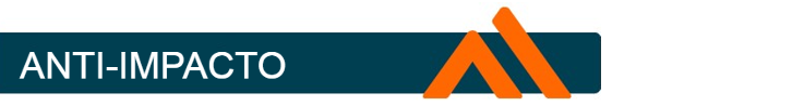 Banner de fondo azul con el logo naranja de Portwest y la inscripción "Anti Impact". Hay un enlace a la selección de guantes resistentes a impactos.