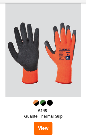 Guantes Portwest Thermo Grip A140