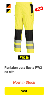 Enlace a pantalones de lluvia de alta visibilidad PW3 para mujer con imagen de muestra.