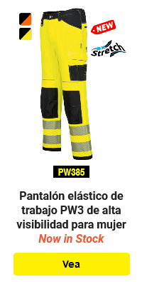 Enlace a pantalones de trabajo elásticos para mujer PW3 con imagen de muestra.