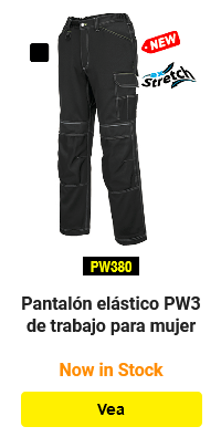 Enlace a pantalones de trabajo elásticos para mujer PW3 con imagen de muestra.