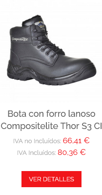 BOTA CON FORRO LANOSO COMPOSITELITE THOR S3 CI